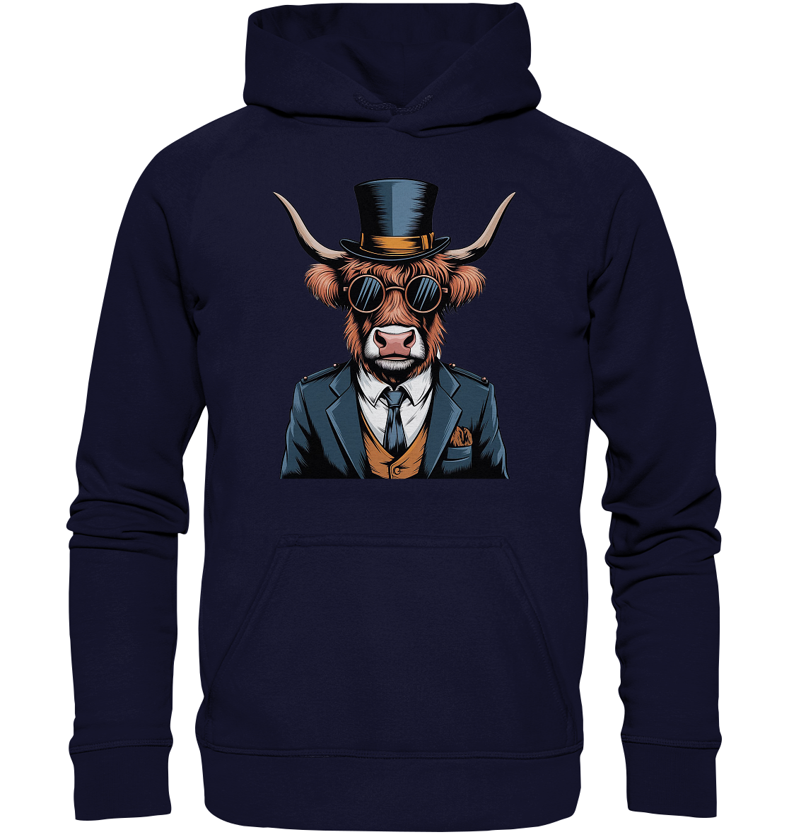 Highland Cow Steampunk - Basic Unisex Hoodie