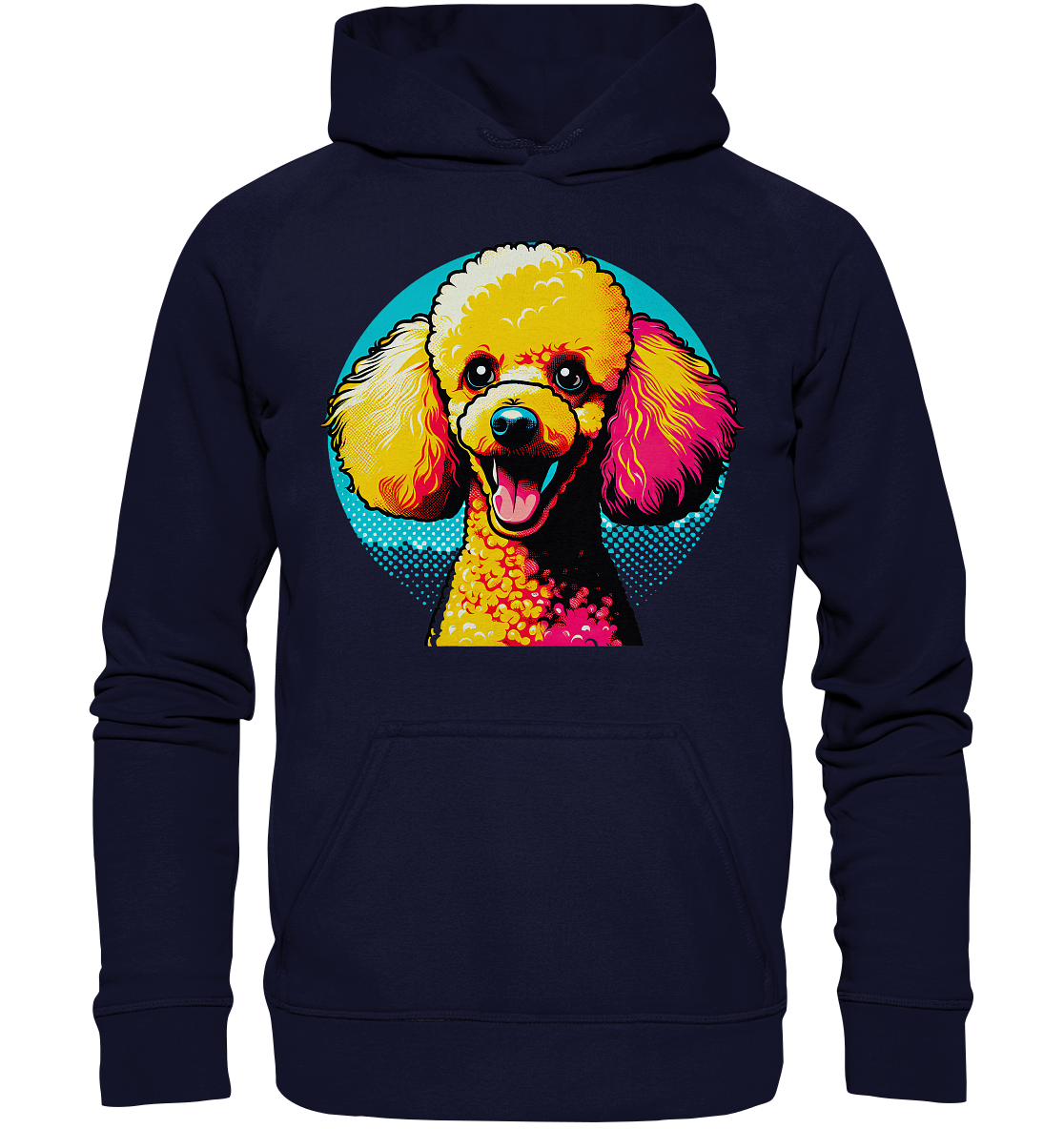 Pudel Pop Art - personalisierbar - Basic Unisex Hoodie