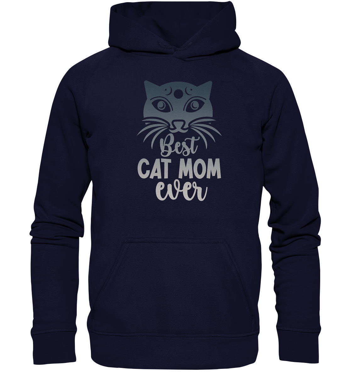 Best Cat Mum ever personalisierbar - Basic Unisex Hoodie