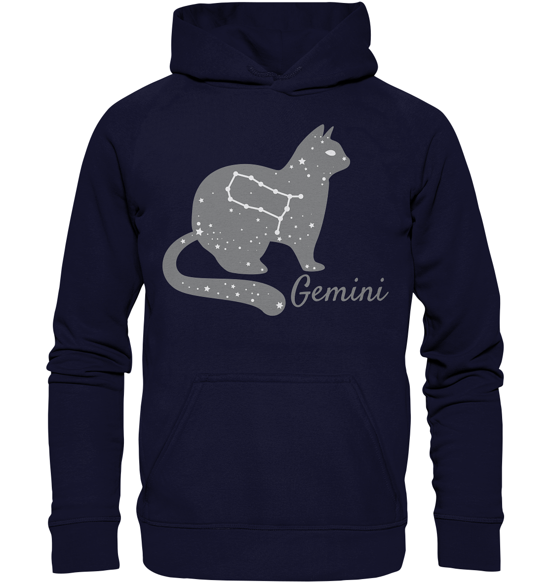 Sternzeichen Katze Zwilling - personalisierbar - Basic Unisex Hoodie