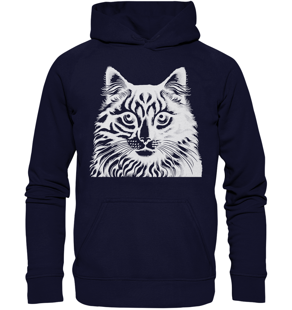 Katze Stempel - Basic Unisex Hoodie