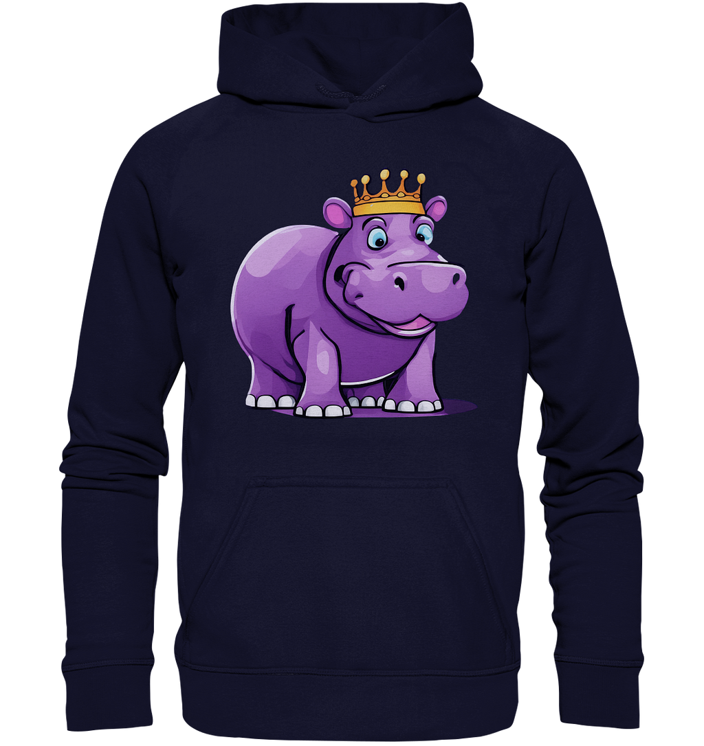 Hippo Queen Cute - personalisierbar - Basic Unisex Hoodie