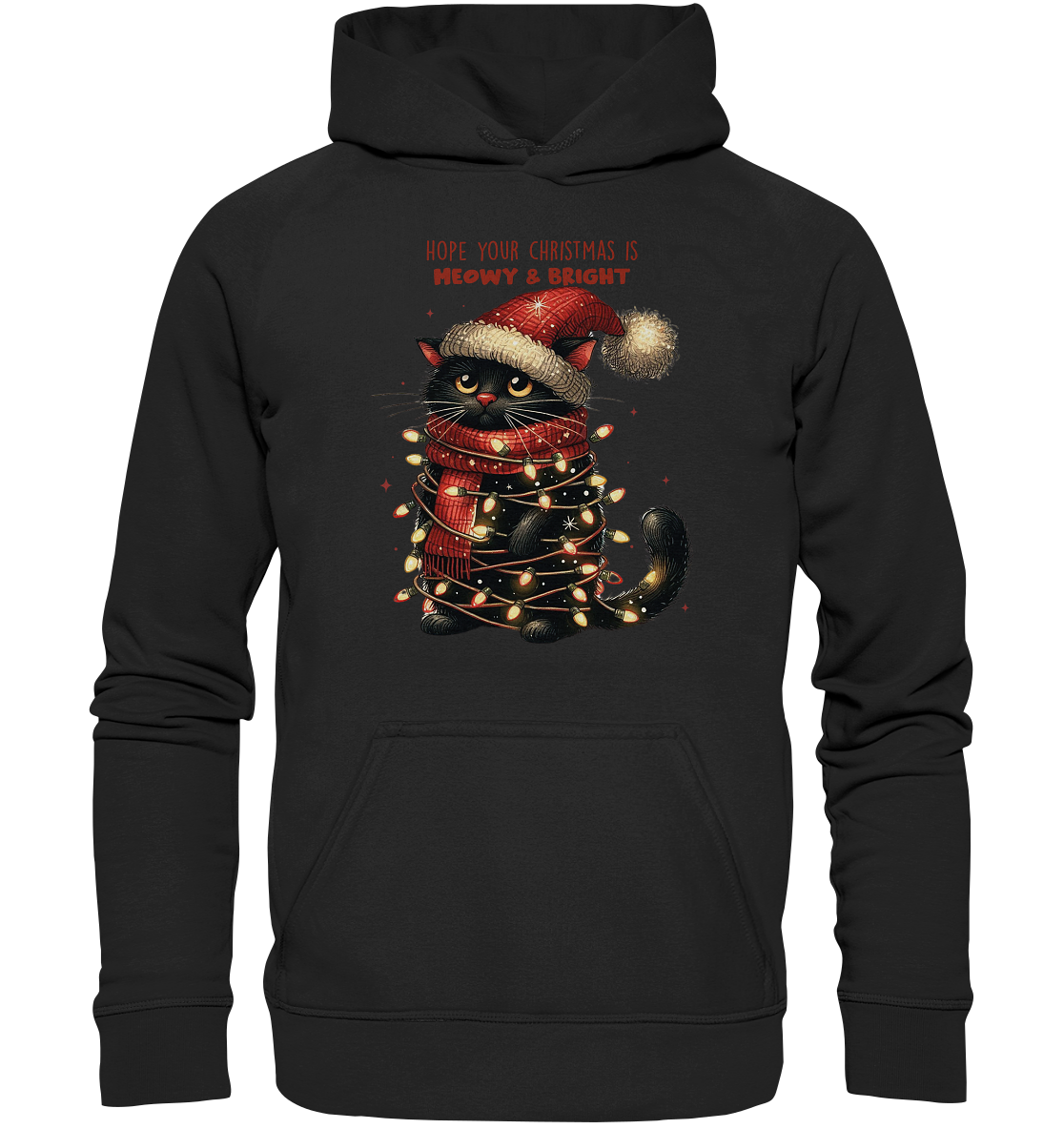 Weihnachts Katze Christmas is Moewy - Basic Unisex Hoodie