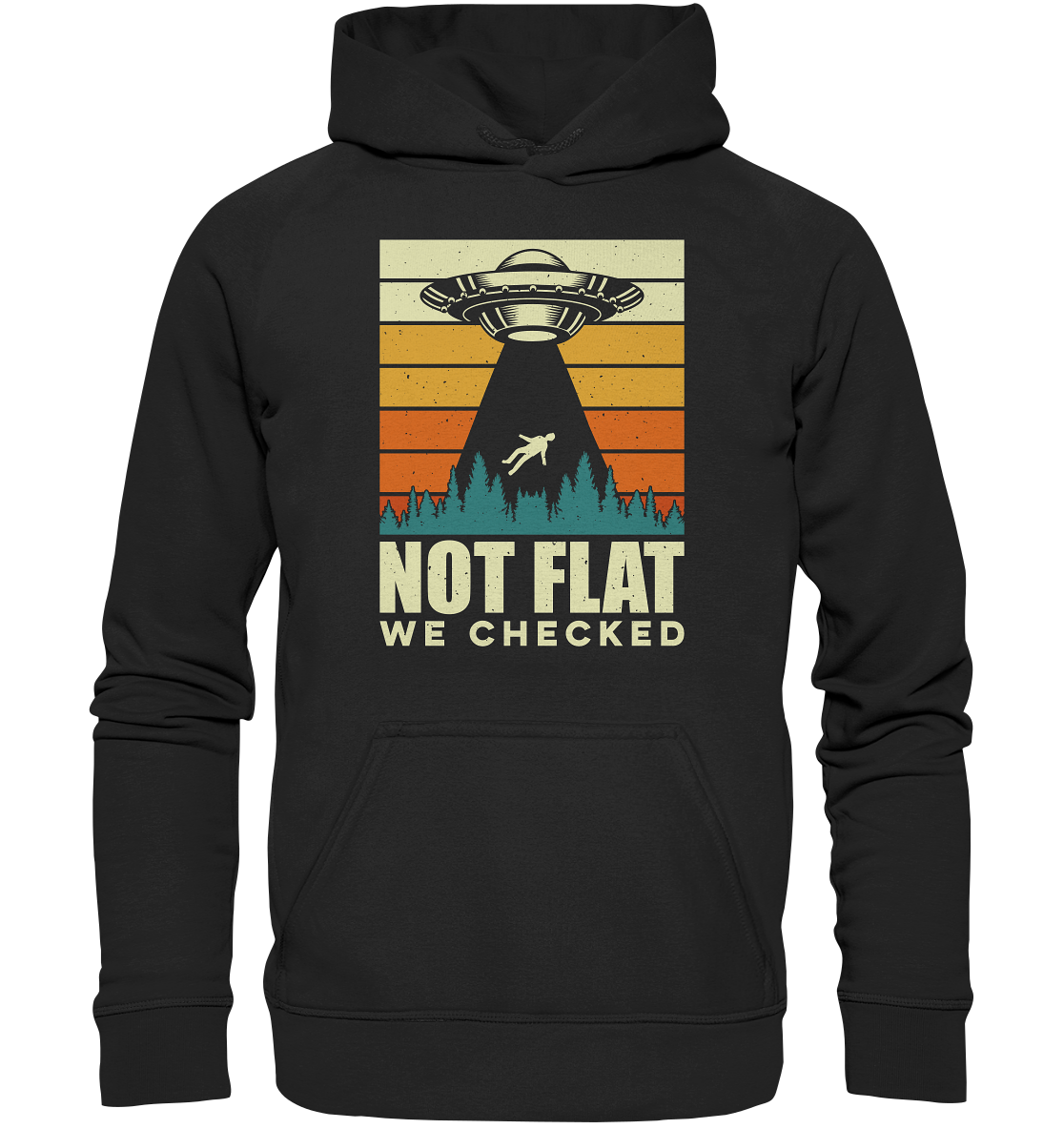 Erde - Not Flat we checked  - Basic Unisex Hoodie