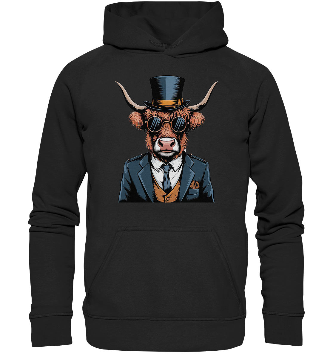 Highland Cow Steampunk - Basic Unisex Hoodie
