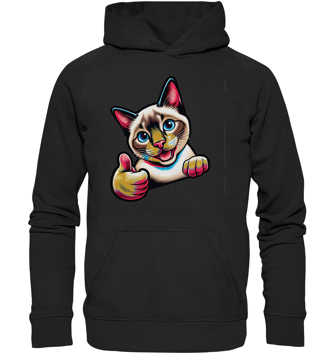 Siamkatze Pop Art - personalisierbar - Basic Unisex Hoodie