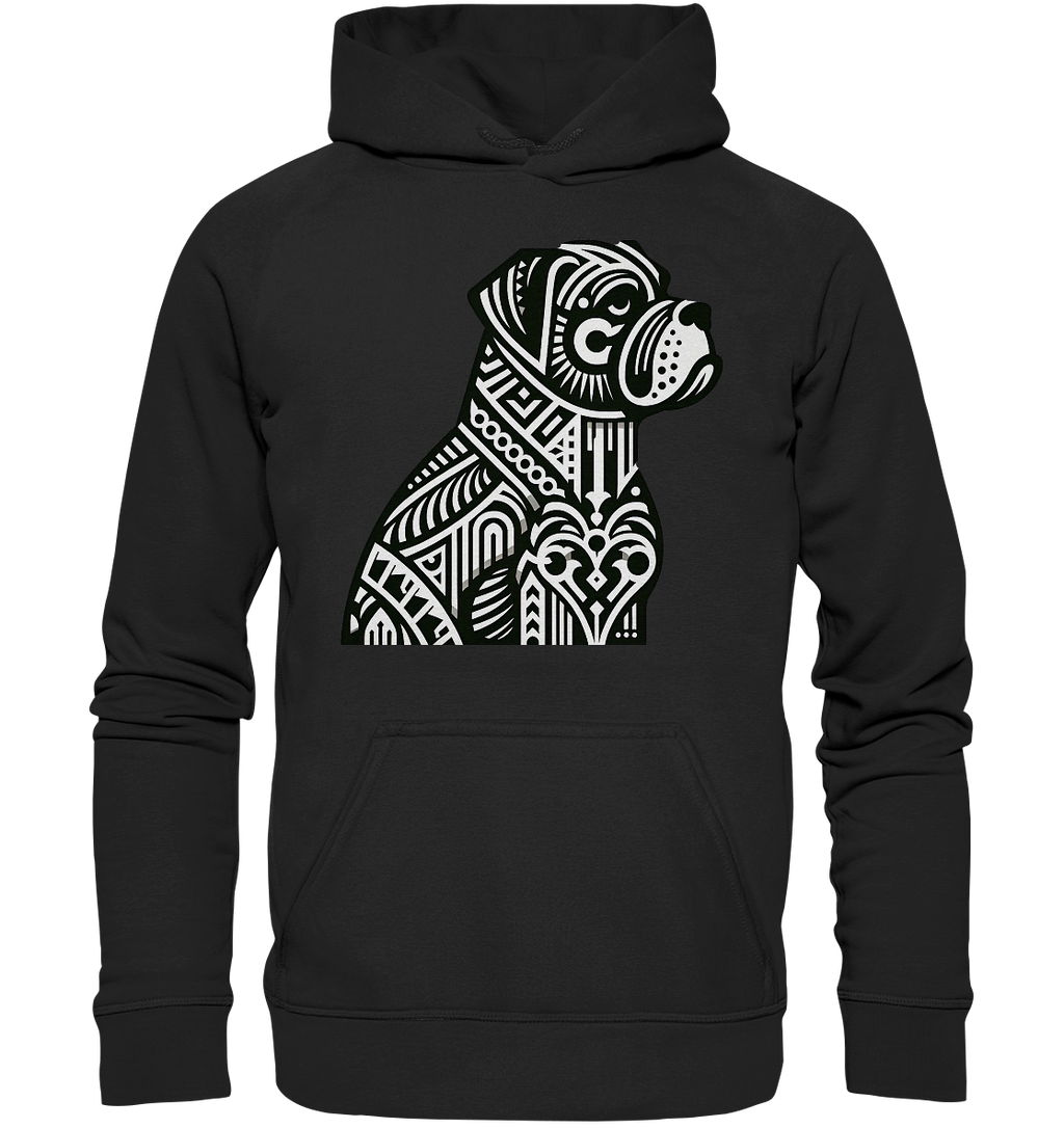 Hund Mastif Art Deco  - personalisierbar - Basic Unisex Hoodie