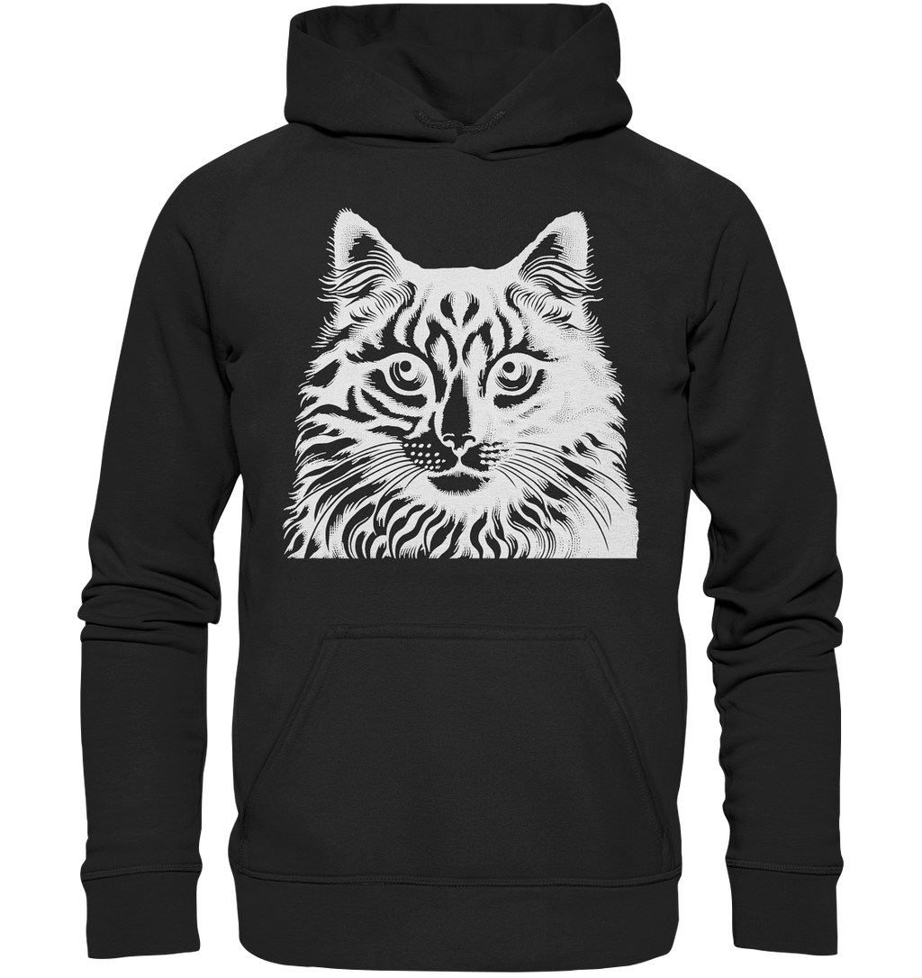 Katze Stempel - Basic Unisex Hoodie