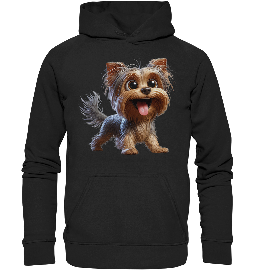Yorkshire Terrier Cartoon - personalisierbar - Basic Unisex Hoodie