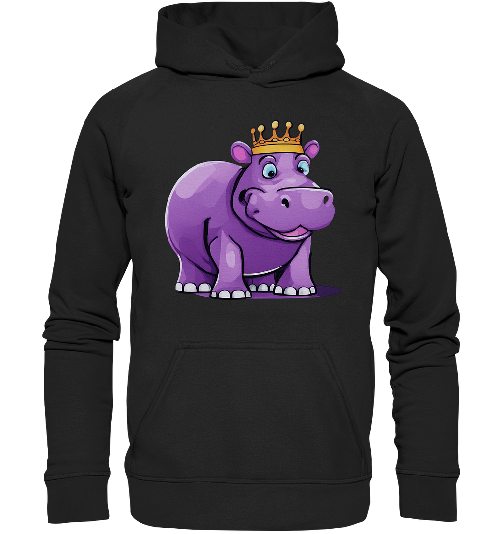 Hippo Queen Cute - personalisierbar - Basic Unisex Hoodie