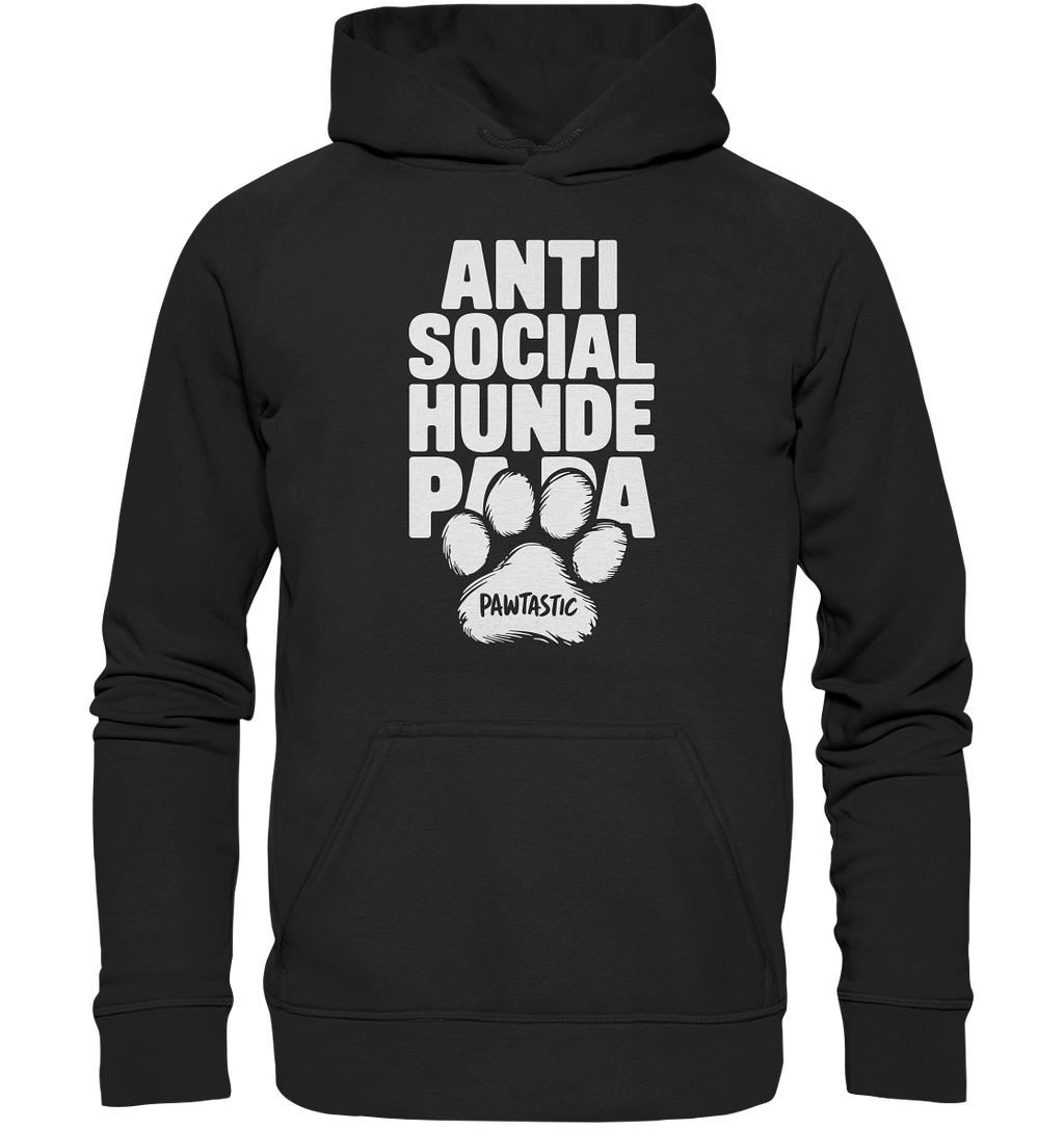 Anti Social Hunde Papa - Basic Unisex Hoodie