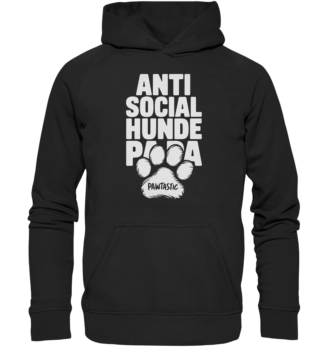 Anti Social Hunde Papa - Basic Unisex Hoodie