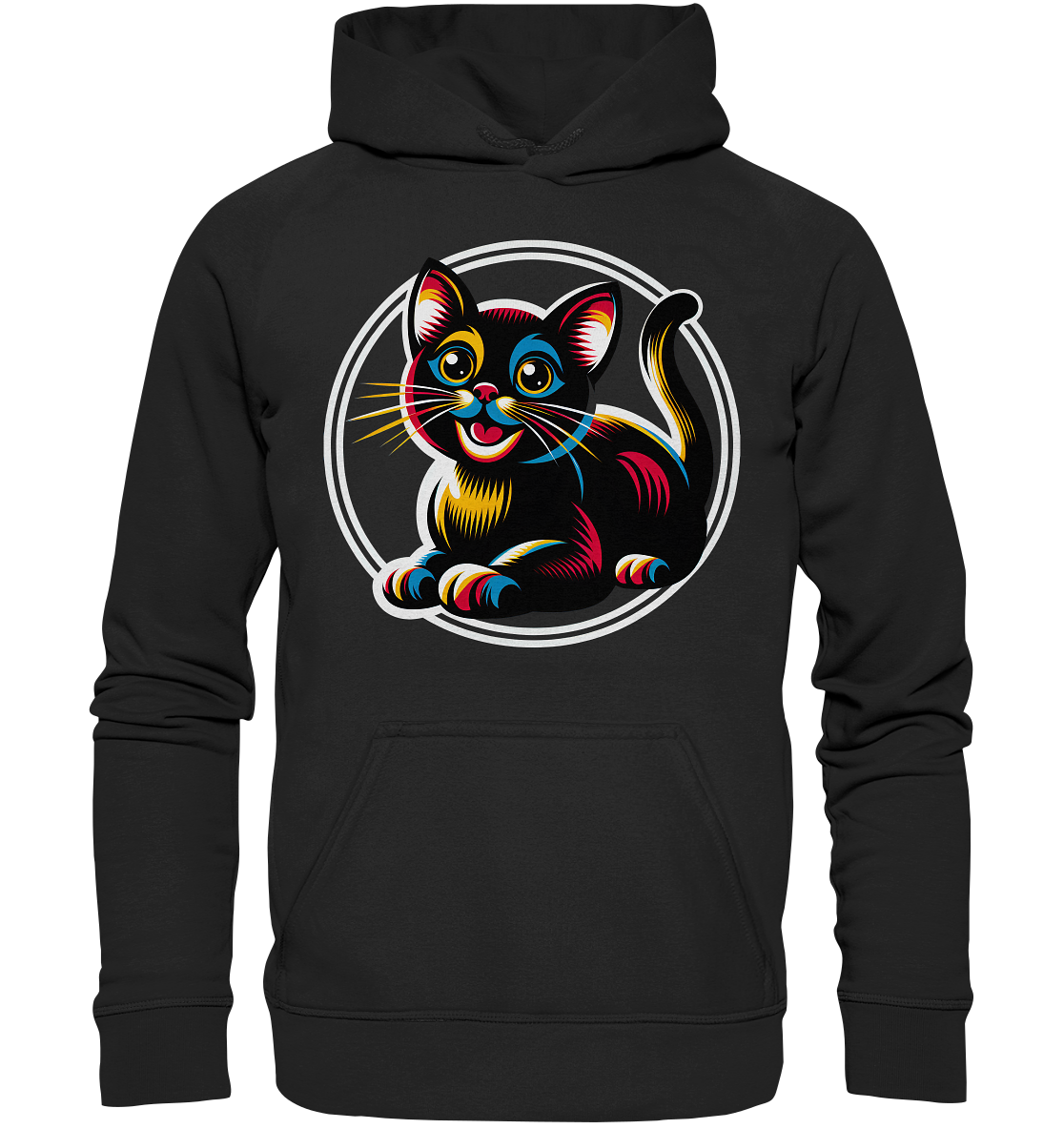Kätzchen Pop Art - personalisierbar - Basic Unisex Hoodie