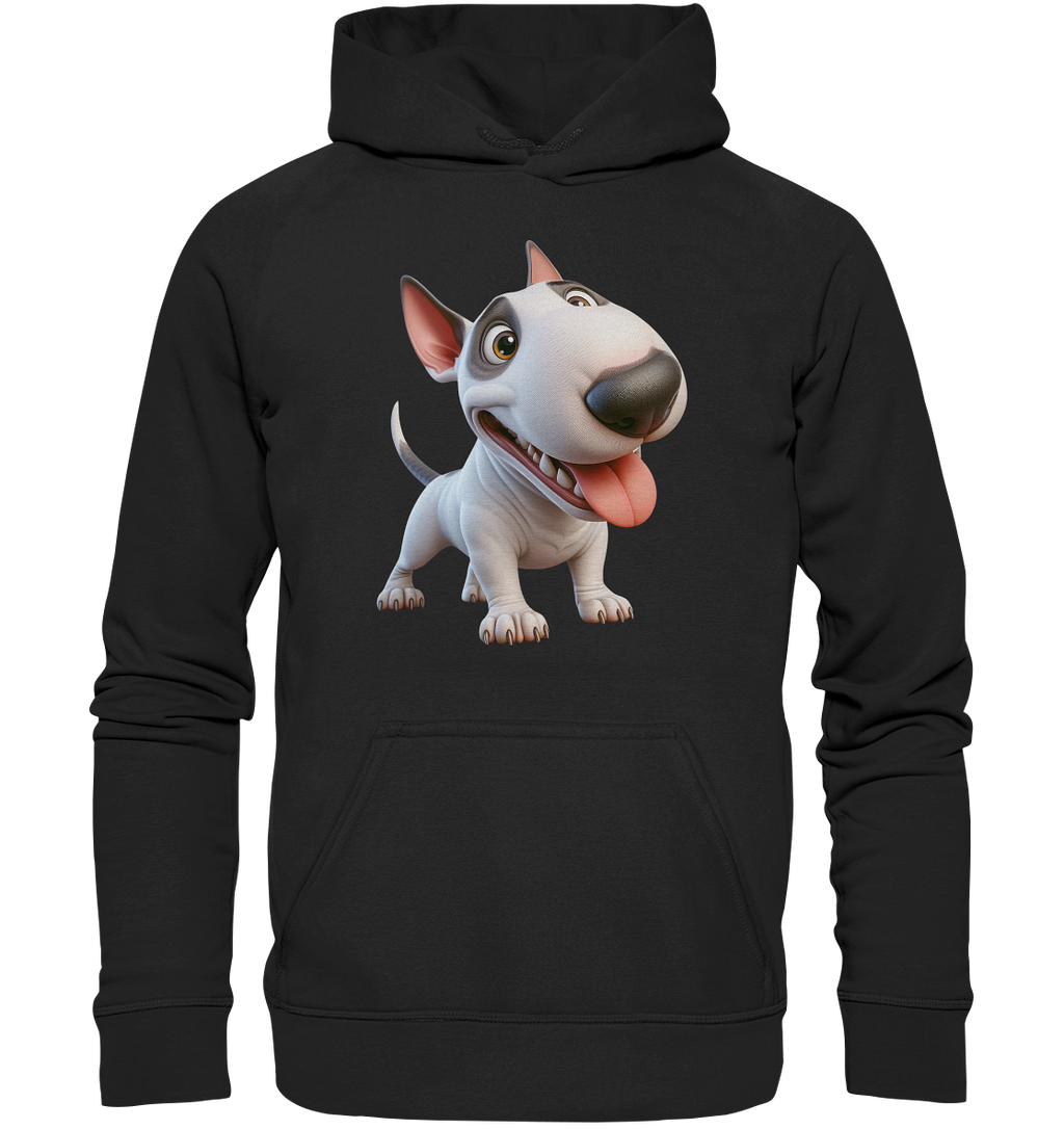 Bullterrier Cartoon personalisierbar - Basic Unisex Hoodie