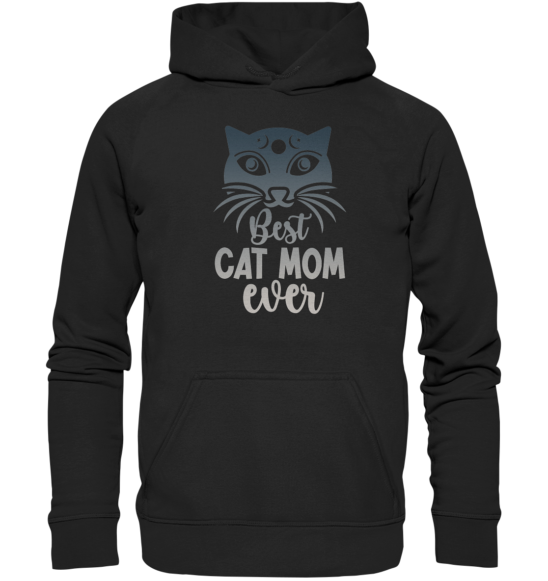 Best Cat Mum ever personalisierbar - Basic Unisex Hoodie