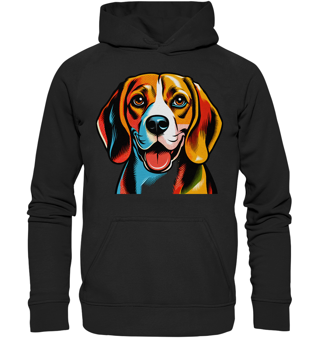 Beagle Pop Art - Personalisierbar - Basic Unisex Hoodie