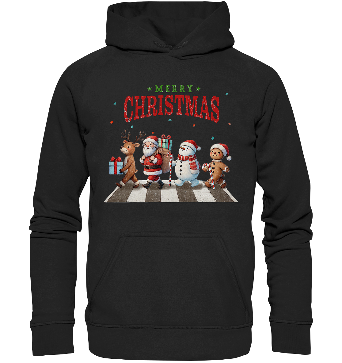 Merry Christmas Zebrastreifen - Basic Unisex Hoodie