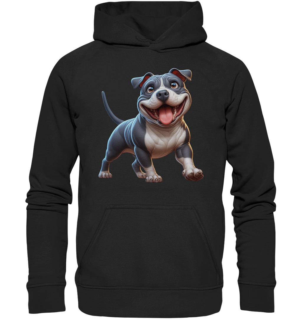Pittbull Cartoon Hund personalisierbar - Basic Unisex Hoodie