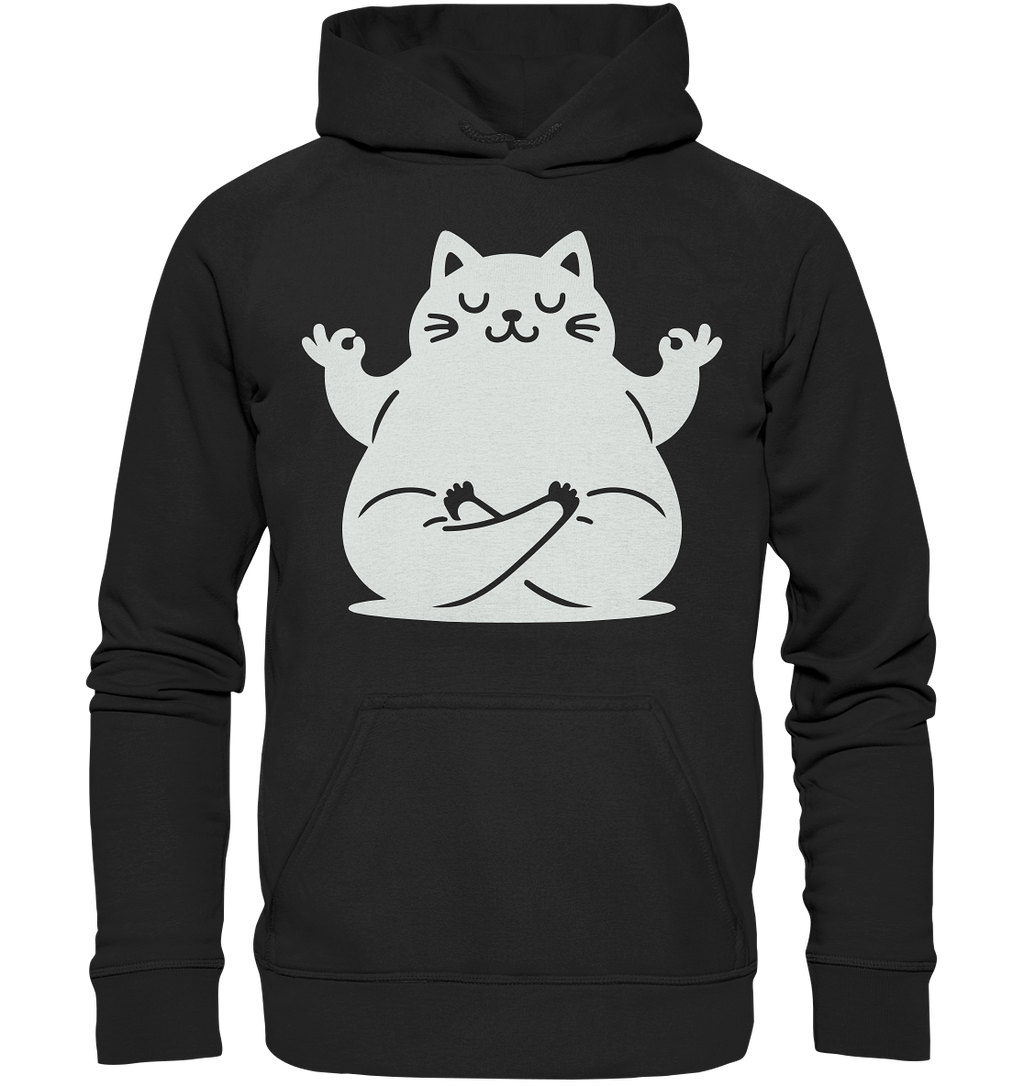 Funny yoga Cat - personalisierbar - Basic Unisex Hoodie
