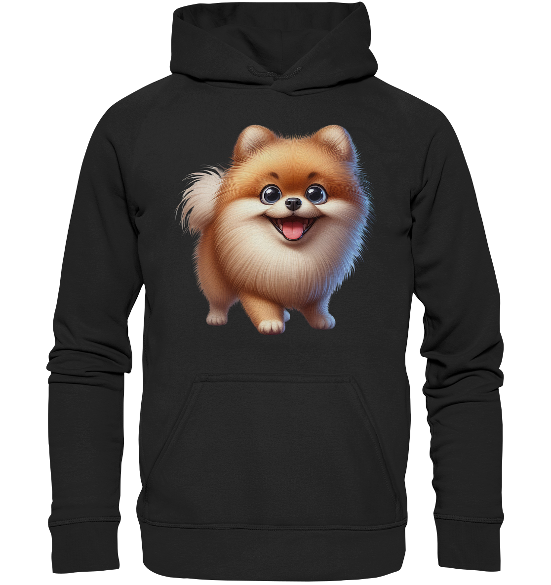 Pomeranien Cartoon - personalisierbar - Basic Unisex Hoodie