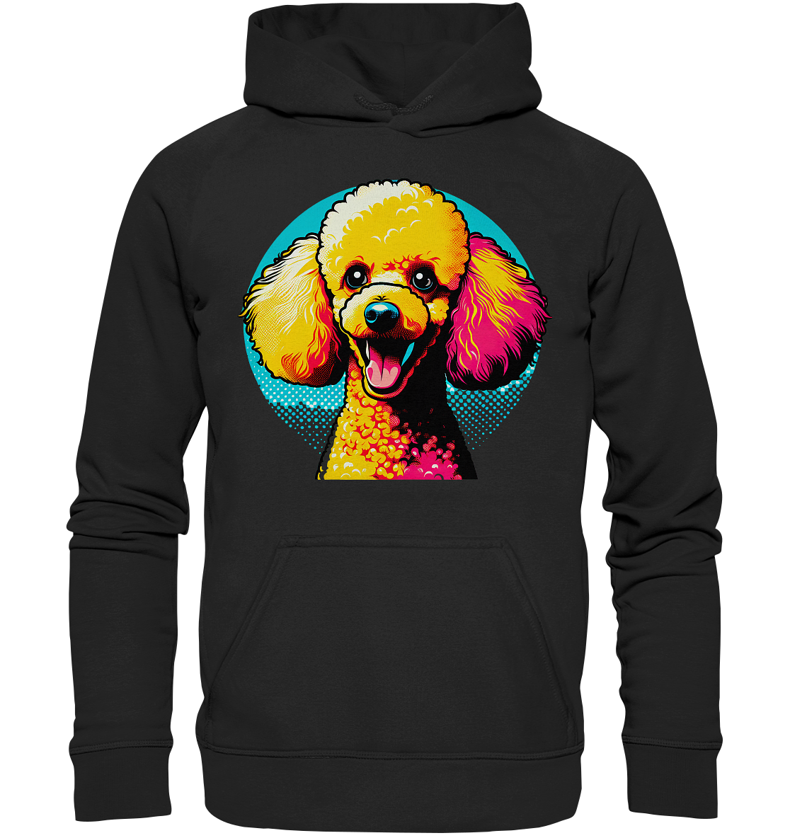 Pudel Pop Art - personalisierbar - Basic Unisex Hoodie