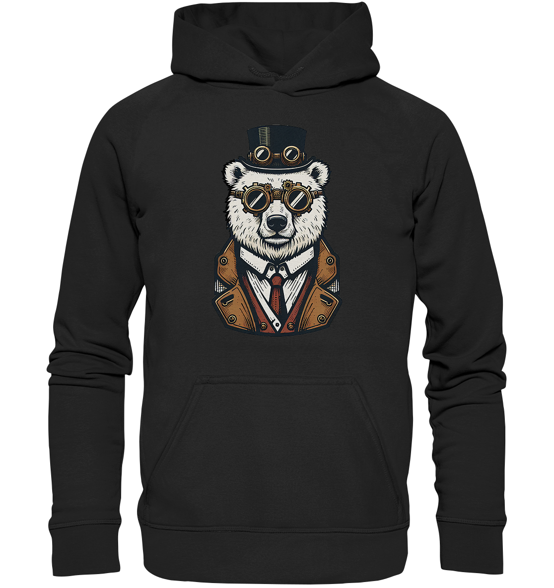 Eisbär Steampunk Polar Bear  - Basic Unisex Hoodie