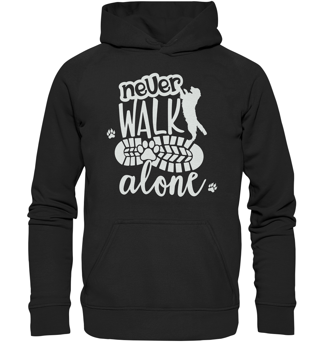 Hundefreunde You never walk alone - personalisierbar - Basic Unisex Hoodie