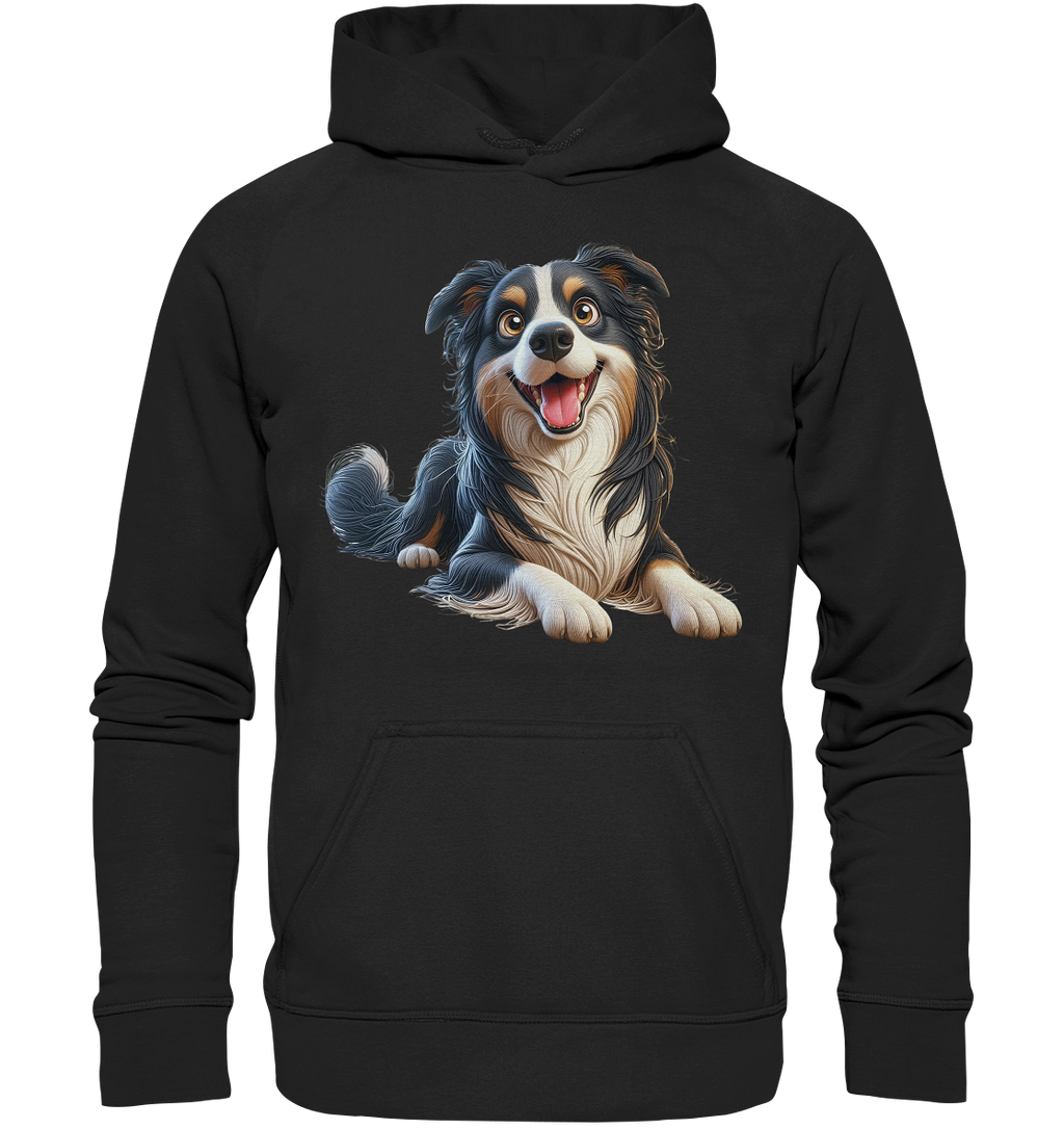 Border Collie Cartoon - personalisierbar - Basic Unisex Hoodie
