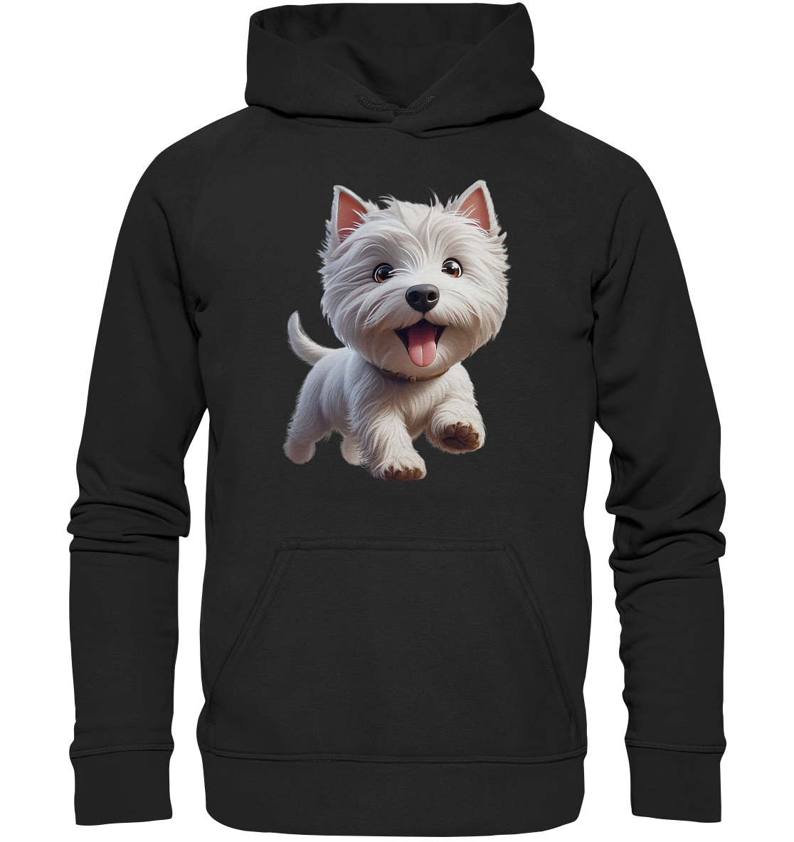 West Highland Terrier Catoon - personalisierbar - Basic Unisex Hoodie