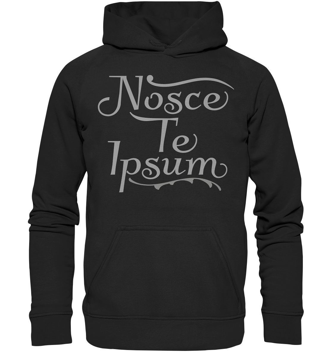 Nosce Te Ipsum – Erkenne dich selbst, Latein  - Basic Unisex Hoodie