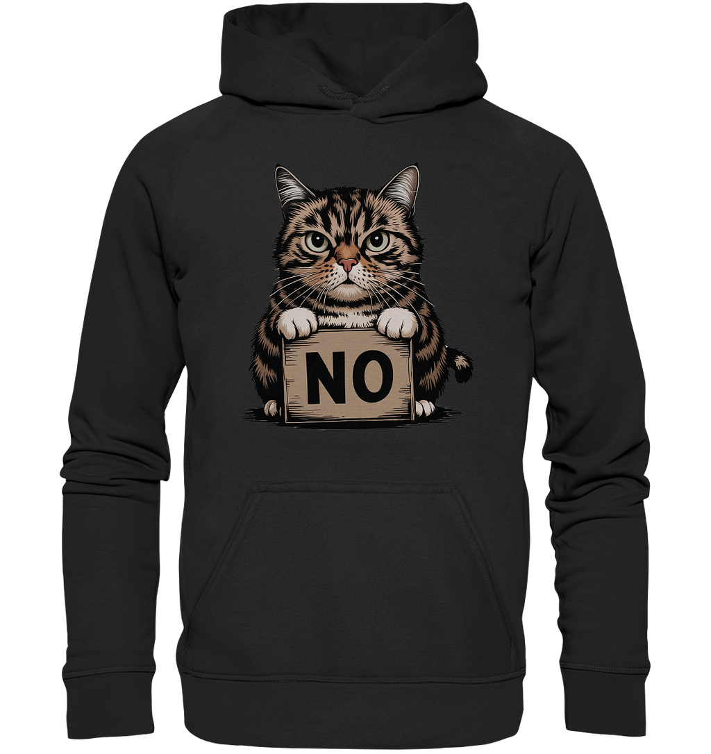 No - Funny Katze  - Basic Unisex Hoodie