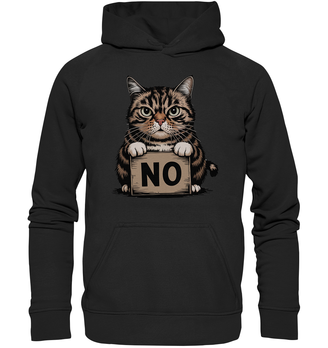 No - Funny Katze  - Basic Unisex Hoodie