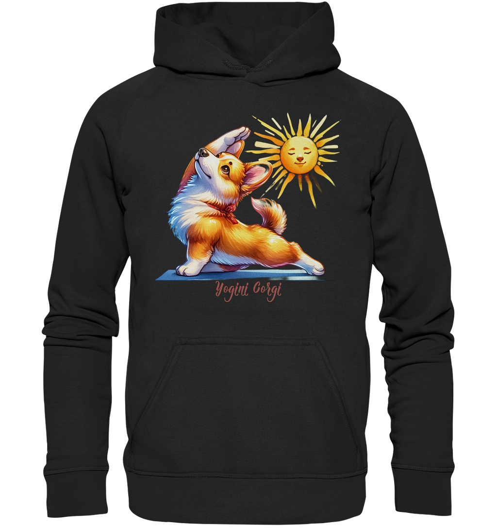 Yoga Corgi Hund yogini Gorgi - personalisierbar - Basic Unisex Hoodie