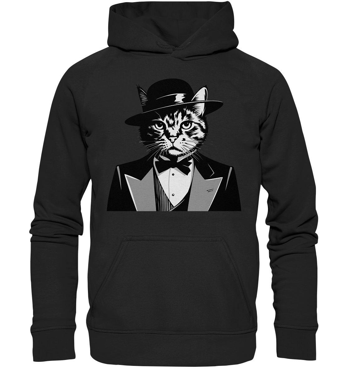 Godfather Katze Mafia - personalisierbar  - Basic Unisex Hoodie