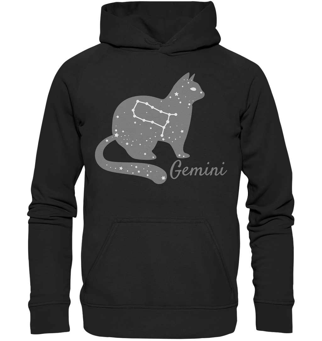 Sternzeichen Katze Zwilling - personalisierbar - Basic Unisex Hoodie