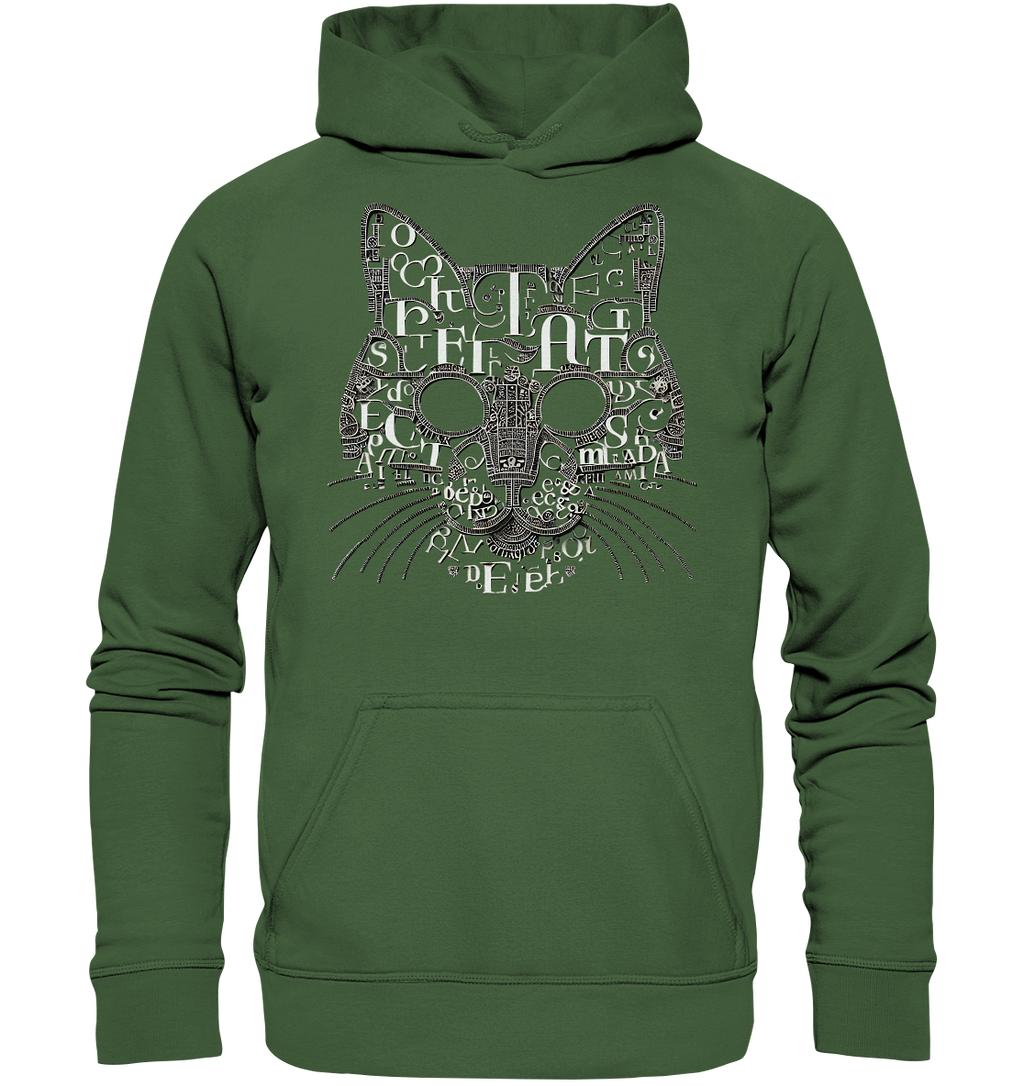 katzenkopf modernes design Buchstaben - Basic Unisex Hoodie