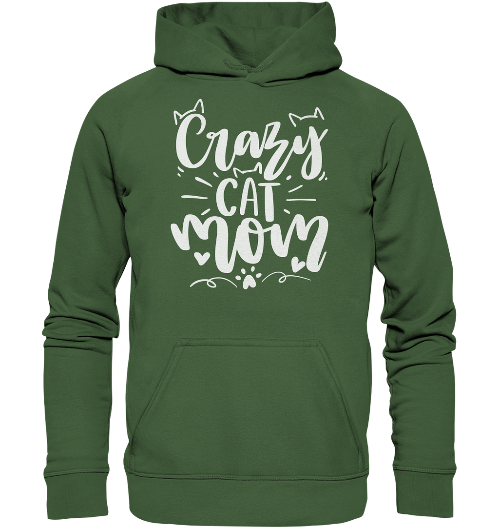 Crazy cat Mom - Basic Unisex Hoodie