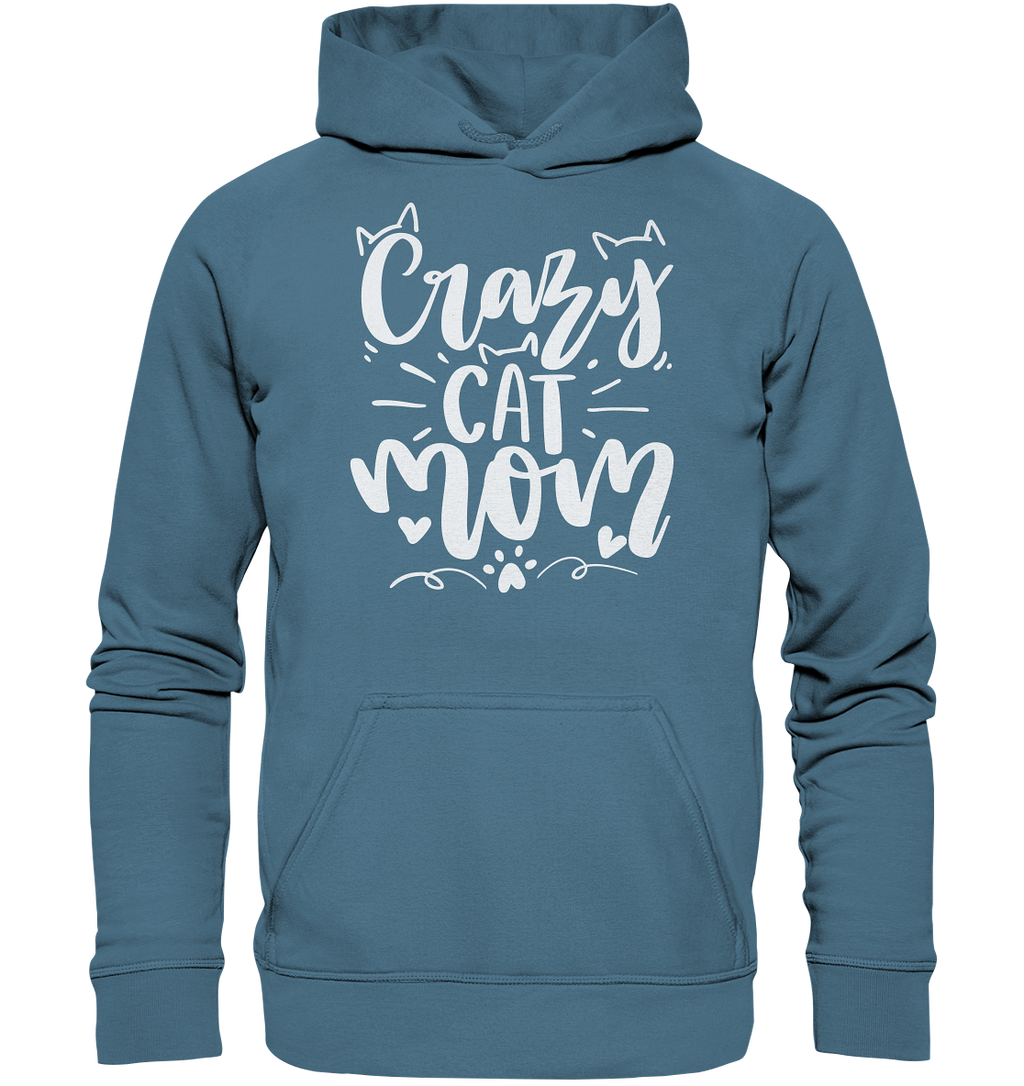 Crazy cat Mom - Basic Unisex Hoodie