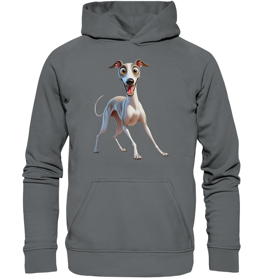 Whippet Cartoon personalisierbar - Basic Unisex Hoodie