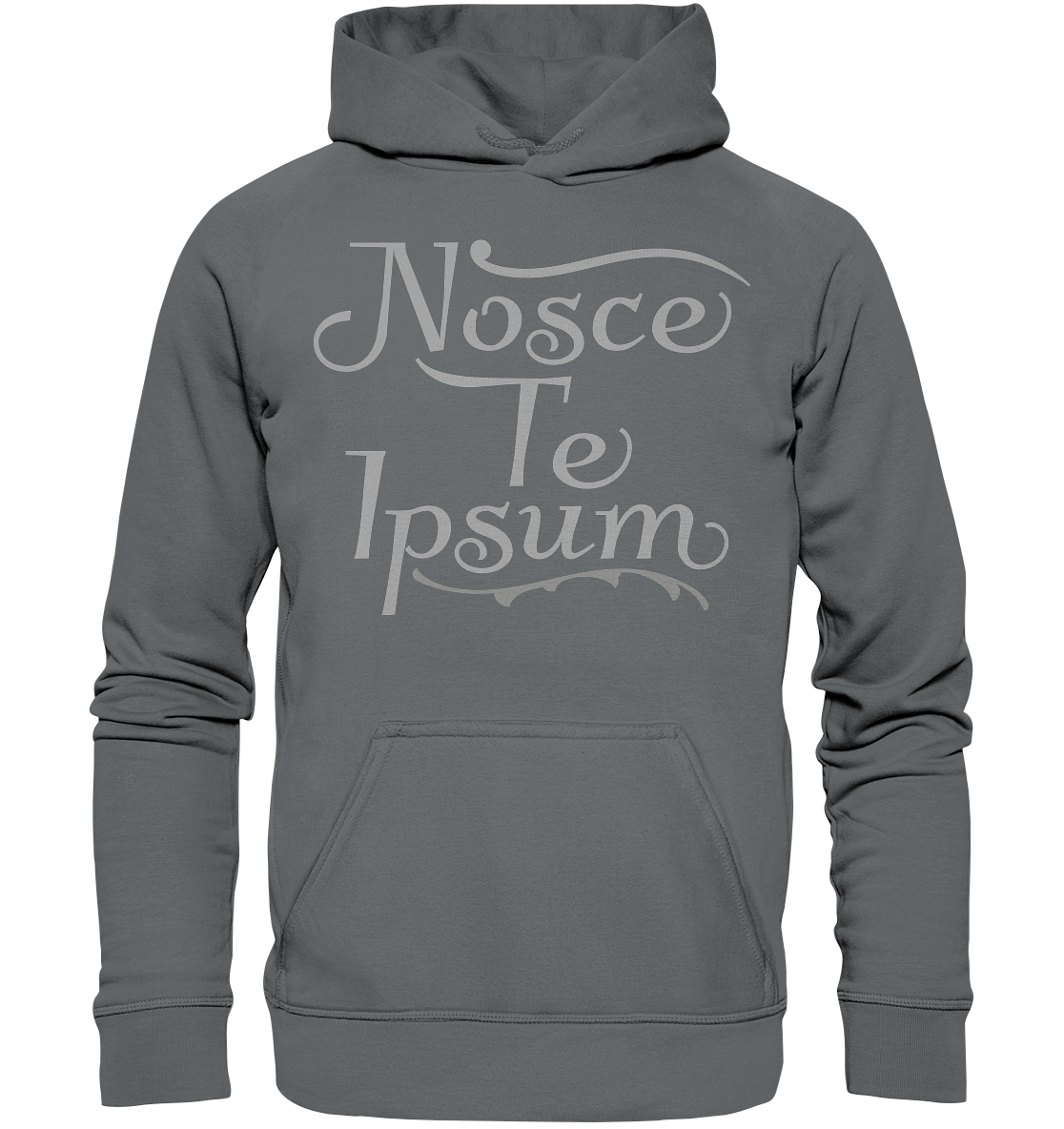 Nosce Te Ipsum – Erkenne dich selbst, Latein  - Basic Unisex Hoodie