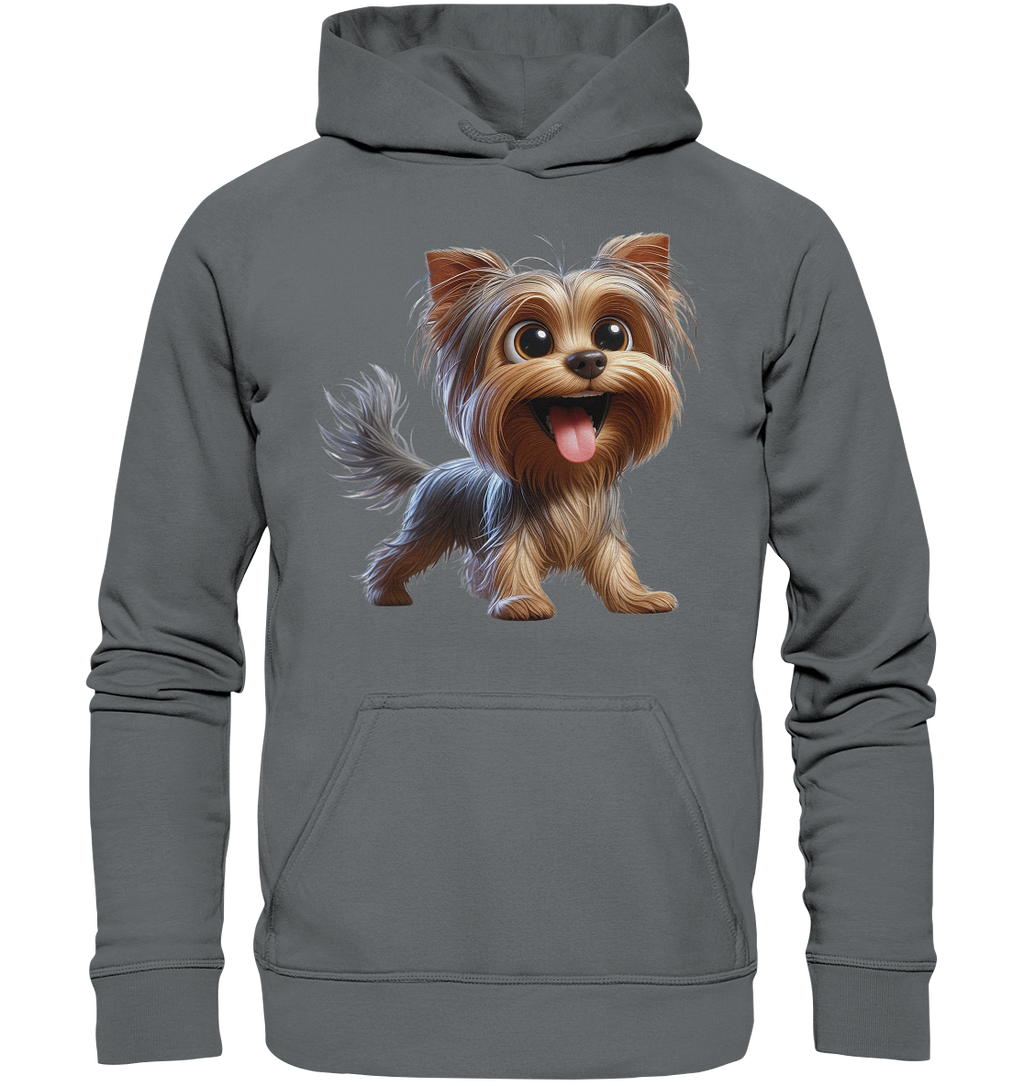 Yorkshire Terrier Cartoon - personalisierbar - Basic Unisex Hoodie