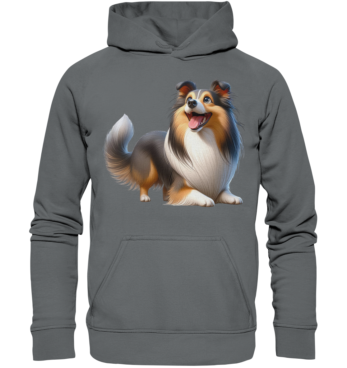Shetland Sheepdog cartoon personalisierbar - Basic Unisex Hoodie