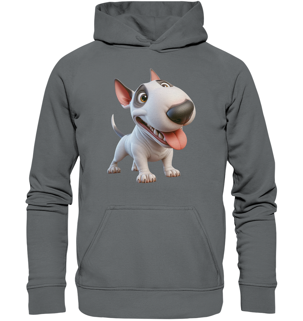 Bullterrier Cartoon personalisierbar - Basic Unisex Hoodie