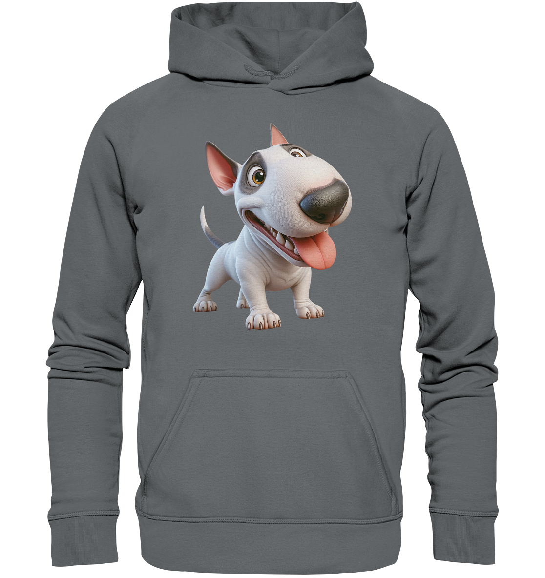 Bullterrier Cartoon personalisierbar - Basic Unisex Hoodie