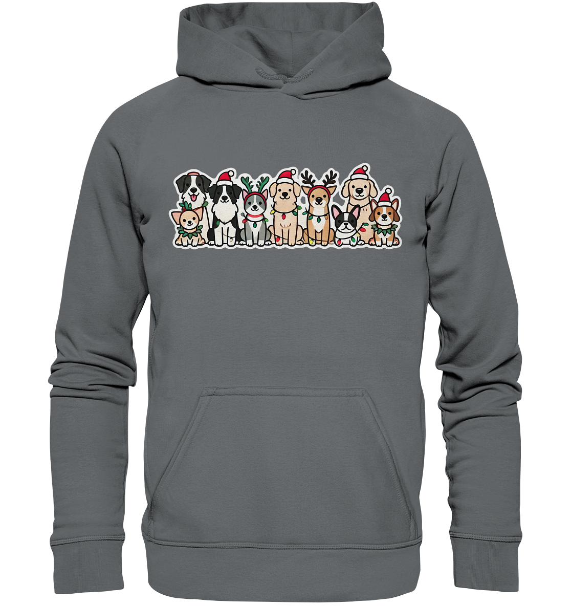Weihnachten, Christmas Hunde - Basic Unisex Hoodie