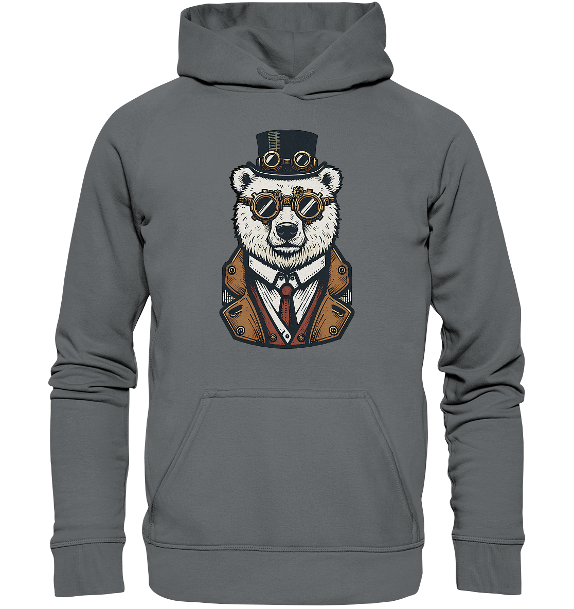 Eisbär Steampunk Polar Bear  - Basic Unisex Hoodie