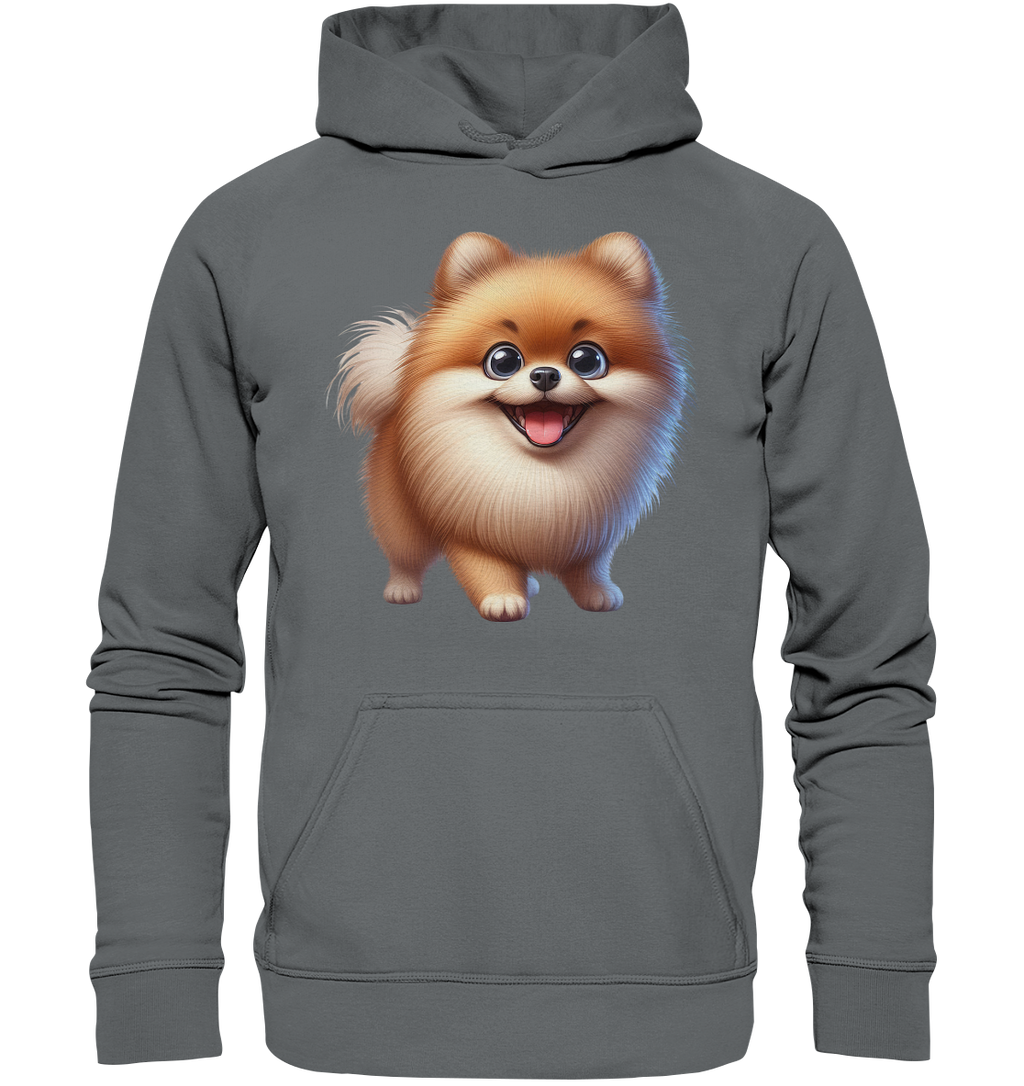 Pomeranien Cartoon - personalisierbar - Basic Unisex Hoodie