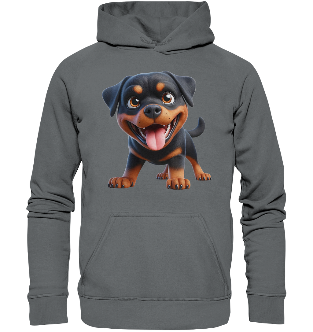 Rottweiler Cartoon Hund - personalisierbar - Basic Unisex Hoodie