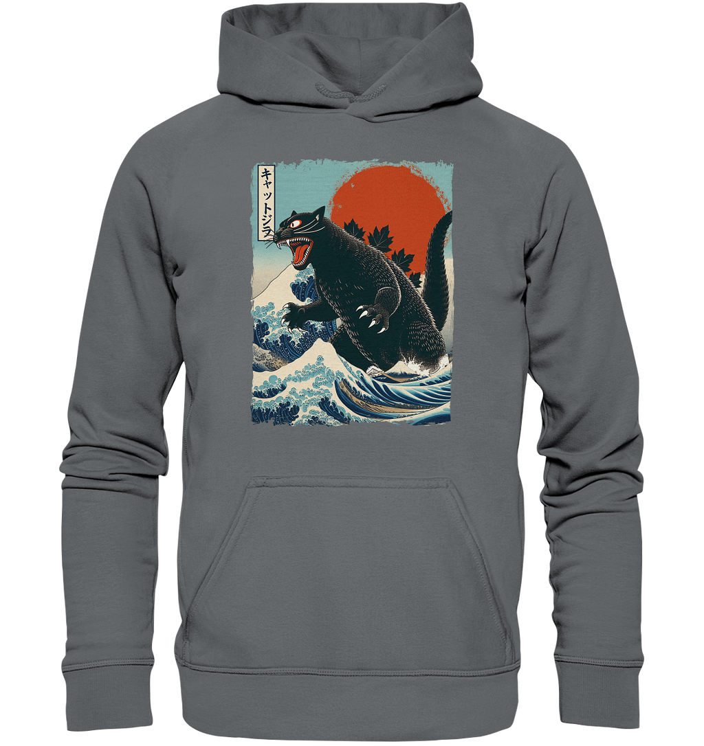 Cat - Zilla , Comic Style - Basic Unisex Hoodie
