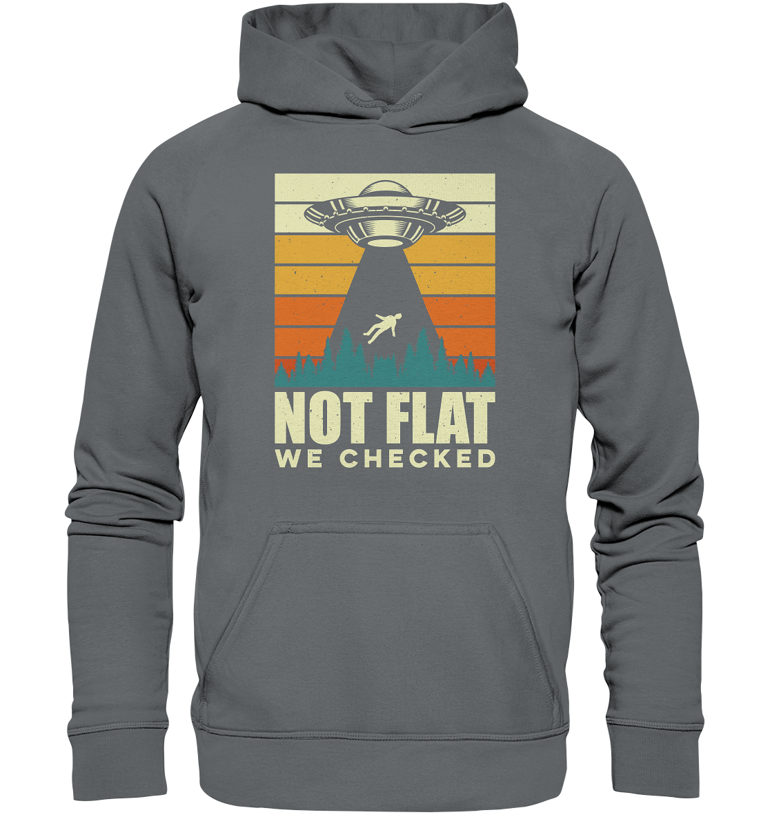 Erde - Not Flat we checked  - Basic Unisex Hoodie